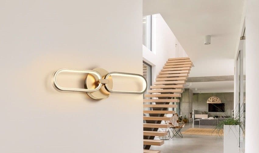 COLETTE, LED аплик, златисто, 2L. – Schuller 787017