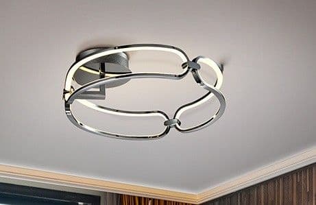 COLETTE плафон LED, Ø 47, хром – Schuller 786485