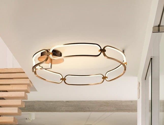 COLETTE плафон, LED, Ø 80, златисто – Schuller 786508