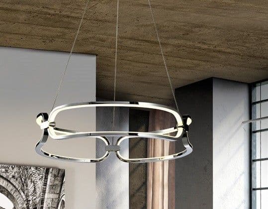 COLETTE висяща LED лампа, Ø 47, хром – Schuller 786645