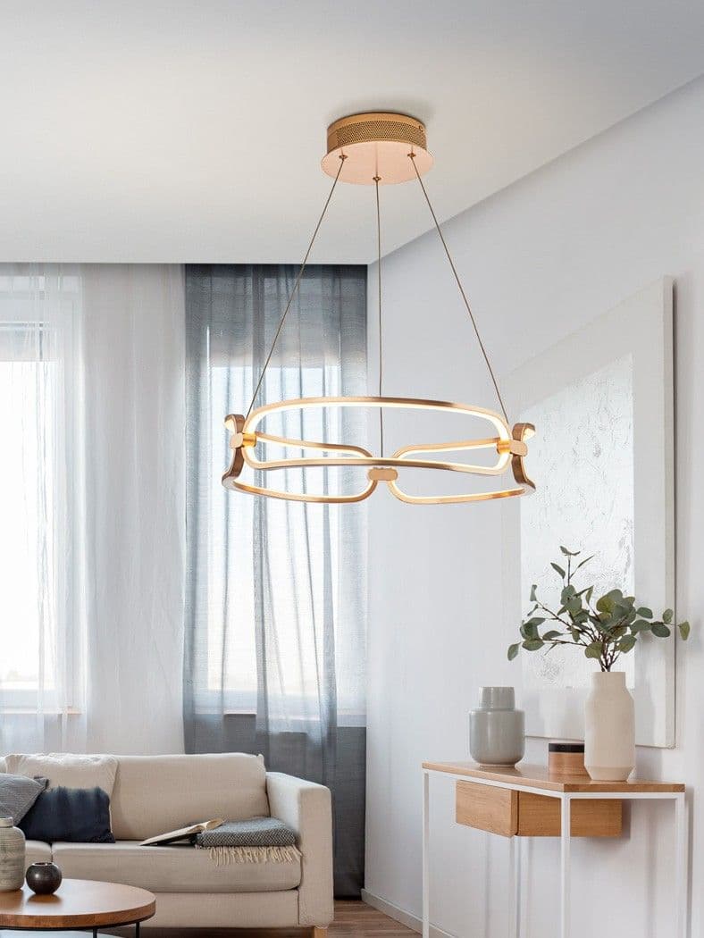 COLETTE висяща LED лампа, Ø 47, златисто – Schuller 786621