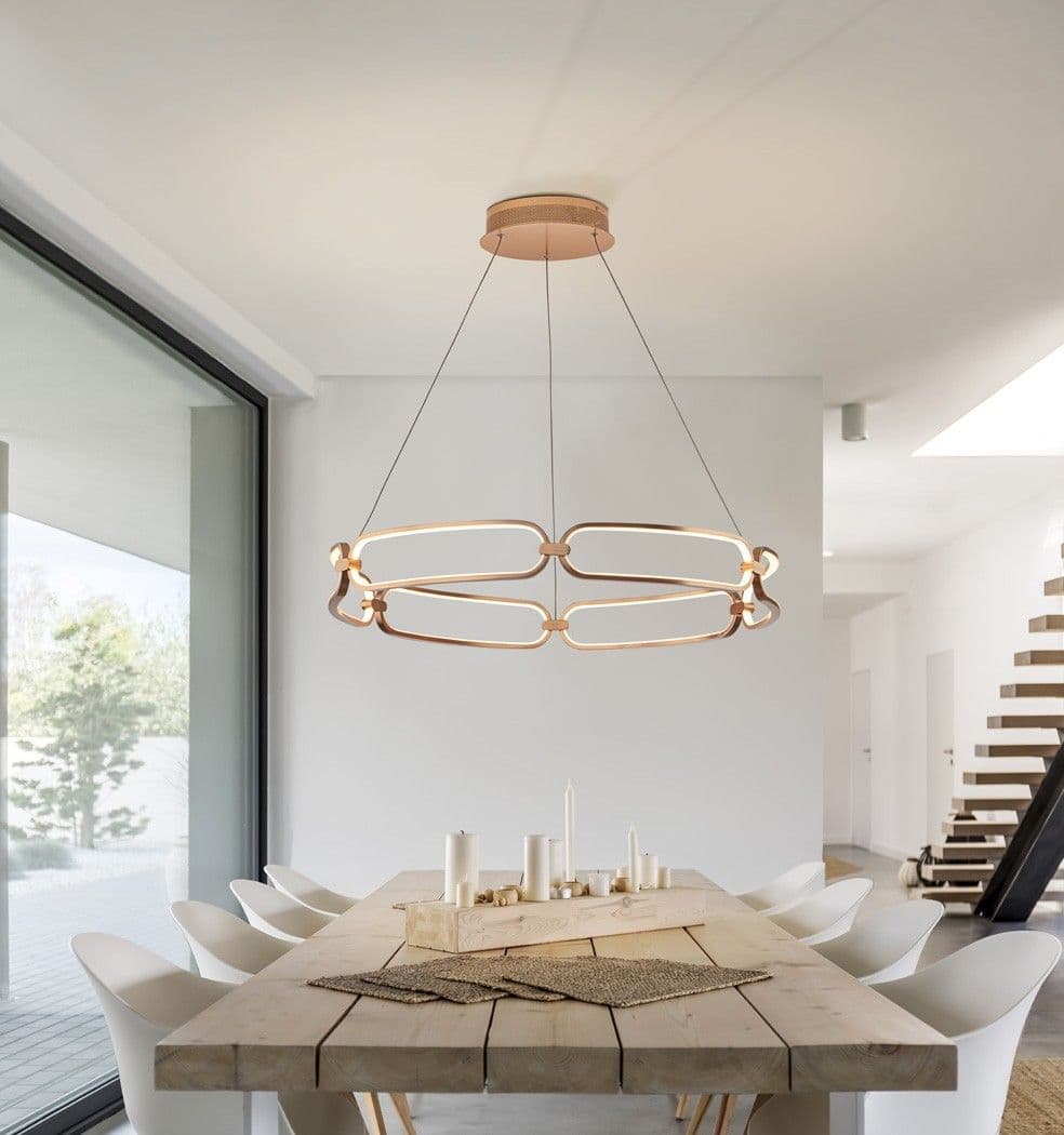 COLETTE висяща LED лампа, Ø 80, златисто – Schuller 786966