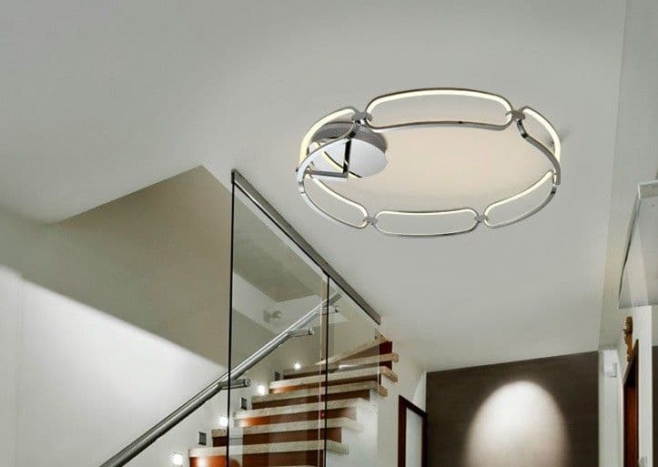 ·COLETTE· LED CEILING LAMP Ø80, CHROME – Schuller 786577