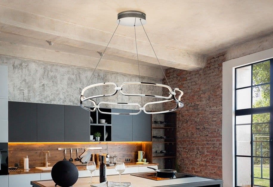 COLETTE, LED висяща лампа, хром – Schuller 786973