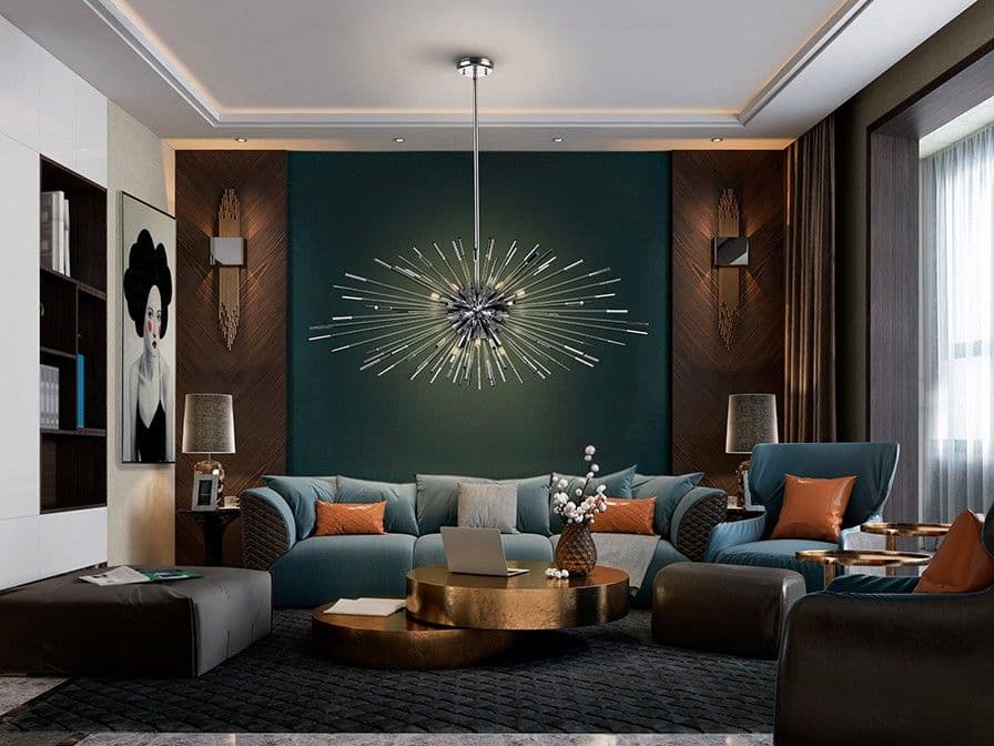 EVASION полилей, 9L., хром, DIMMABLE – Schuller 381628D