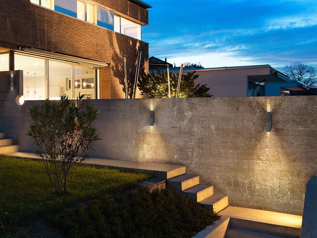 KEOPS - GREY OUTDOOR WALL LAMP IP65 – Schuller