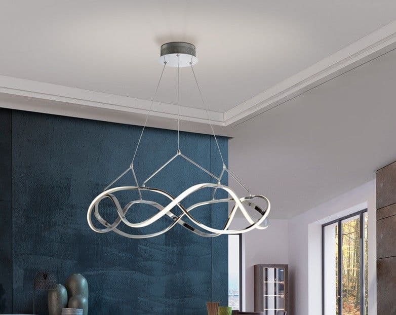 MOLLY висяща LED лампа, Ø 79, хром – Schuller 763950