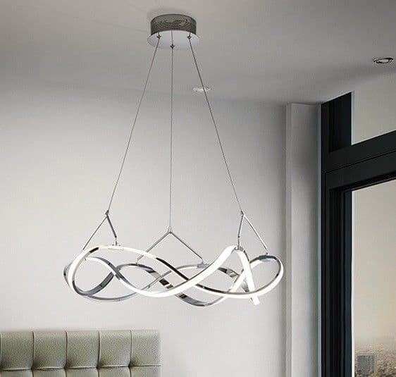 MOLLY висяща LED лампа, Ø55, хром – Schuller 763824