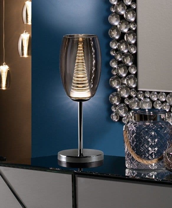 NEBULA настолна LED лампа, 1L., хром – Schuller-493826