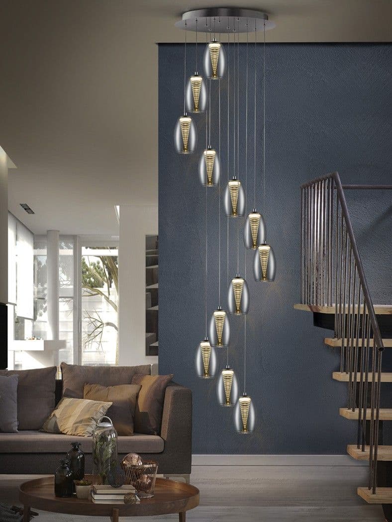 NEBULA висяща лампа, 12L., LED, хром – Schuller 584541