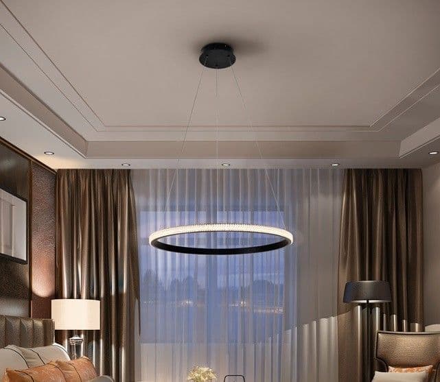 RING висяща LED лампа, 1 черен ринг – Schuller 717526