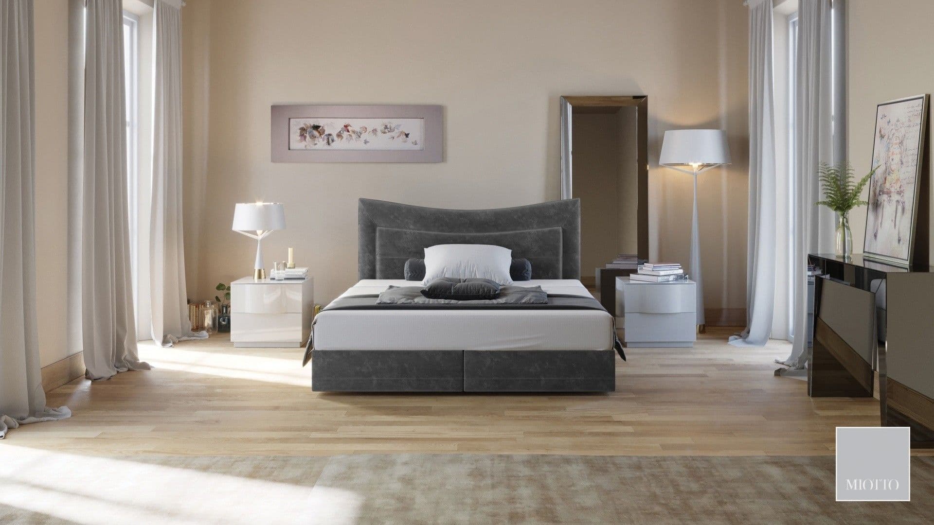 DELLING спалня 160x200 см – Miotto Design - Royal Sleeper