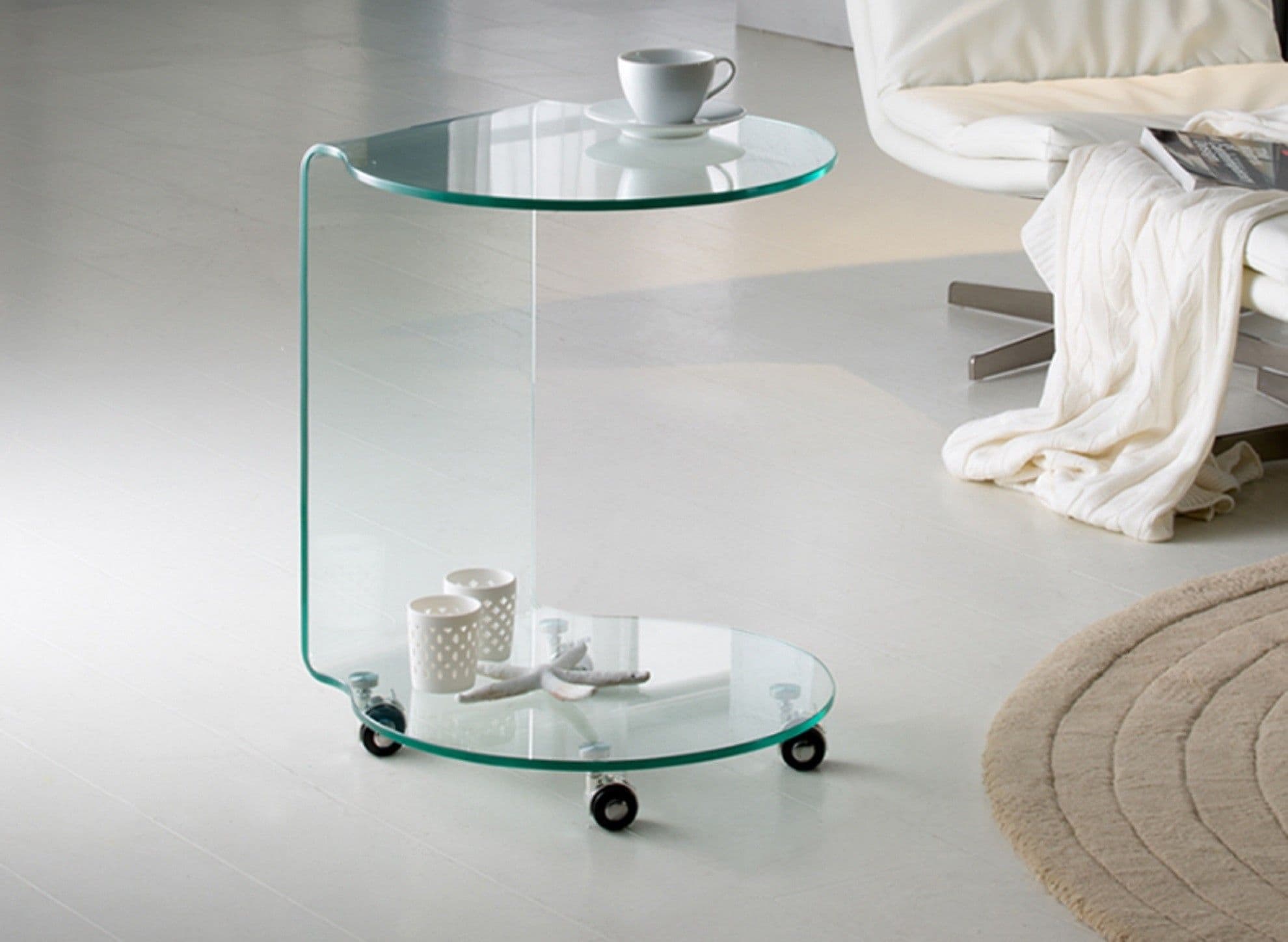 GLASS кръгла помощна масичка – Schuller 552672